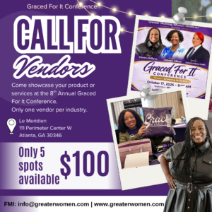 2026 Graced For It Conference: Vendor Registration